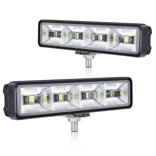 Fxlpower 2 Stück 25W LED Flutlicht Rückfahrscheinwerfer 9-80V Zusatzscheinwerfer, IP65 Offroad led Arbeitsscheinwerfer für Auto, Trittstufen eines LKWs, Pickup,Traktor, 4x4, ATV, Motorräder