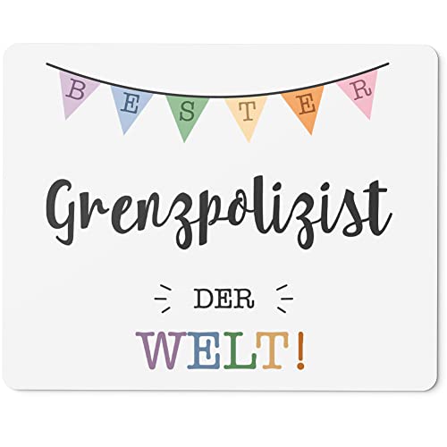 JUNIWORDS Mauspad Mousepad, Bester Grenzpolizist der Welt (5702129)