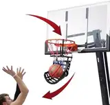 BAOLIQ Sport-Rebounder-System for Fitnessstudios/Schulspielplätze/Hinterhöfe for Werfen/Üben, an der Wand montierter Basketball-Rücklaufschacht als Geschenk for Jungen