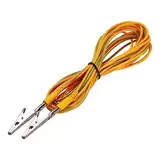 QUARKZMAN ESD Erdung Kabel Kordel mit Krokodilklemme 5m/197" Lang Gelb Antistatische Masse Draht Kabel Clip für Entfernen Stromleiter Elektrostatik