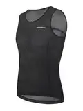 BERGRISAR Radtrikot Herren Ärmelloses Fahrradweste Mesh Schnelltrocknendes Fahrrad Underhemd Schwarz XX-Large