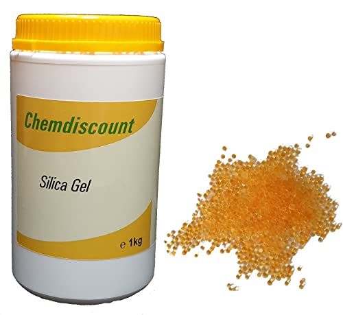 1kg Silica Gel mit Farbindikator orange in einer luftdicht wiederverschließbaren Dose Silicagel Silika Gel Silikagel regenerierbares Trockenmittel