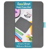 Lya Vinyl Hitzeschutzmatte 25.4 X 30.5 CM für Easypress - Geeignet für beide Seiten - Matte für Heat Press Maschinen, HTV und Bügelprojekte.