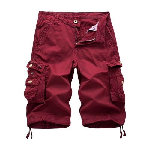 Shorts Herren Sommer Baggy Cargoshorts Vintage Shorts Leichte Herrenshorts Männer Freizeit Shorts Große Größen Kurze Hosen Outdoor Trainingsshorts Relaxed Fit Trekkingshorts Mode Strandshorts