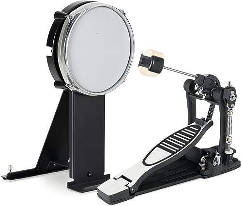 XDrum BDMP-08 8" Kick Pad mit Meshhead Set - Erweiterung oder Ersatz für E-Drum Kits - 8" Mesh Head - Stabiler Stand durch Dornen - Zu Roland kompatibel - inklusive Fußmaschine