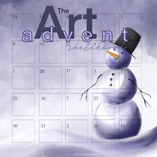 The Christmas Advent Sketchbook: Art prompt book