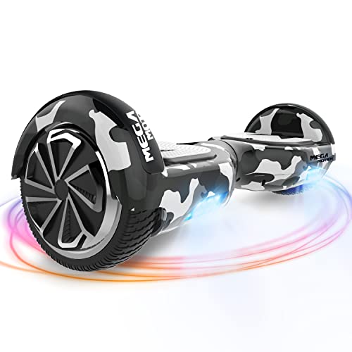 MEGA MOTION Hoverboard, 6,5 Zoll mit Zwei Rädern Hoverboards für Kinder mit Bluetooth-Lautsprecher-leistungsstarkem Motor, LED Licht, die Geschenke für Kinder ab 8 Jahren