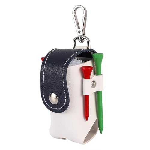 LAOYEFACAI Golf Tasche Outdoor Golfball-Waschtasche Taille Hängende Keychaingolf Kleine Gürteltasche Tragbare Mini Golfball Schutz Tasche (Blau)
