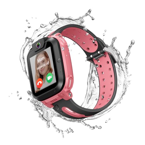 imoo Watch Phone Z1 Kinder-Smartwatch, 4G Kinder-Smartwatch-Telefon mit langanhaltendem Video-und Telefonanruf, Kinder-GPS-Uhr mit Echtzeit-Ortung und Wasserdichtigkeit IPX8 (Rosa)