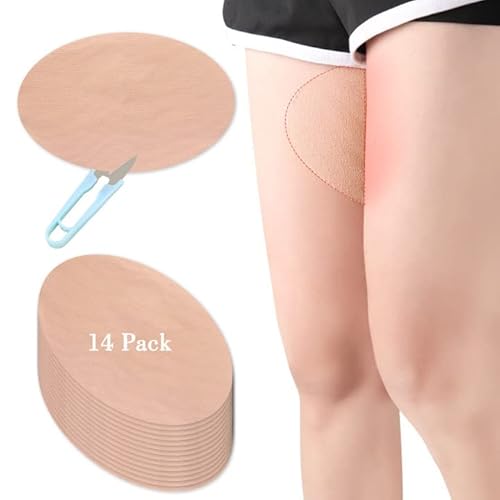 Oberschenkelbänder 14 Stück Anti Reibungs Oberschenkel Patch Anti Chafing Bands Anti Scheuer Oberschenkel Unsichtbare Anti-Reibungs-Oberschenkelpolster Geeignet den täglichen Spaziergang und Sport