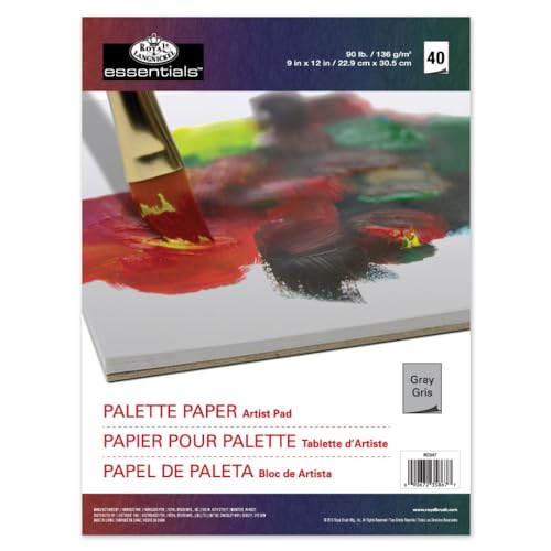 Royal and Langnickel Palettenpapier, 22,9 x 30,5 cm, Grau, 40 Blatt