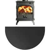 Fivtsme Feuerfeste Kaminmatte, 107x61CM Brandschutzmatte, Funkenschutzplatte Für Kaminofen, Feuerfeste Matte Flammschutzmatte, Feuerfeste Bodenschutzmatte Für Kamine,Zum Schutz des Bodens Vor Funken