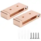 NYSUZHOUJI Aluminiumlegierung, faltbares Wandmontage-Kleiderschrank-Kleidermontage-Set, 2 Packungen, goldene Farbe, ideal für Handtücher, Mäntel, Hüte, Gürtel