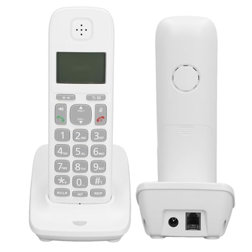 Schnurloses Telefon, 1,6-Zoll-LCD-Display, Festnetztelefon-Unterstützung, Anrufweiterleitung, Gegensprechanlage, DREI-Wege-Anrufe, 40 Nummernspeicher, Kompaktes Telefon für