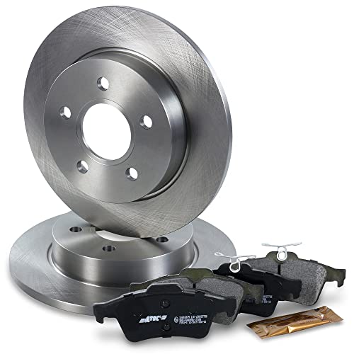 ATEC Germany Bremsenset Hinterachse inkl. Bremsscheiben Ø 265 mm Voll + Bremsbeläge Hinten Kompatibel mit FORD C-MAX (DM2), FOCUS C-MAX (DM2), FOCUS Mk2 (DA_, HCP, DP) (DB_, FCH, DH) (DA_, FFS, DS)