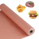 Litinliv Butcher Papier Rolle, Rosa Food Grade Original Metzgerpapier, Kraftpapier für Außengrills, Grillpapier für Smoker Fischfleisch, Frittiert, Perfektes Kochen von Saftigem (45 × 1000 cm)