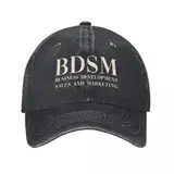Baseballmützen BDSM Geschäftsentwicklung Vertrieb Und Marketing Erwachsene Humor BDSM Wortspiele Distressed Gewaschene Casquette Kappen Unisex Personalisierte Mützen Sommer Outdoor Sport Geschenk