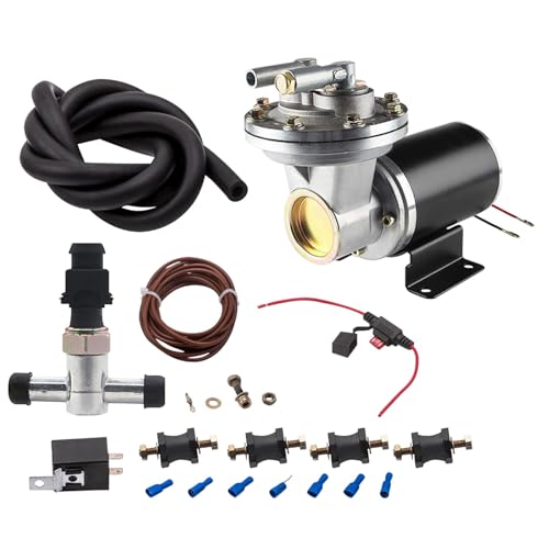 maXpeedingrods 28146 12-V-Elektro-Vakuumpumpensatz, Bremskraftverstärker-Vakuumpumpe, 18" bis 22" elektrische Vakuumpumpe für Bremse, mit Installationssatz