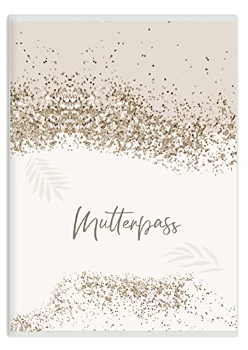 HIMMEL.HERZ.PAPIER® Mutterpasshülle - Mutterpass Schutzhülle - Hochwertige Mutterpass-hülle für deinen Mutterpass - Mütterpasshüllen - Glitter