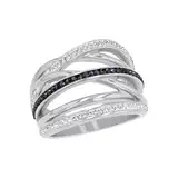 s.Oliver Ring Edelstahl Damen Ringe, mit Kristall, Silber, Kommt in Schmuck Geschenk Box,