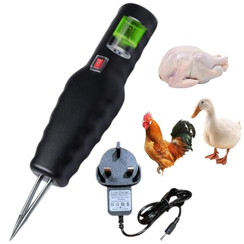 DAGESVGI Handheld Chicken Plucker, Elektrischer Geflügelzupfer, Tragbare Federzupfmaschine, Wiederaufladbare Schnelle Feder für Huhn, Ente, Gans, Vogel, Truthahn