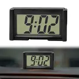 Mini Auto Uhr, Fahrzeug Elektronische Digitaluhr, LCD Digital Clock, Auto Elektronische Uhr, Mini-Digitaluhr, Für Auto Armaturenbrett,Schreibtisch,Tisch,Badezimmer, Schwarz