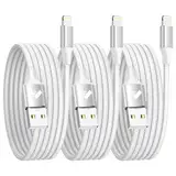 iPhone Ladekabel, Lightning Kabel [3Pack 2M] Ladekabel iPhone Schnellladekabel MFi Zertifiziert iPhone Kabel Fast USB Ladekabel für iPhone 14 13 12 11 Pro Max Mini XS XR X 8 7 6 6s Plus 5 SE 2020,iPad