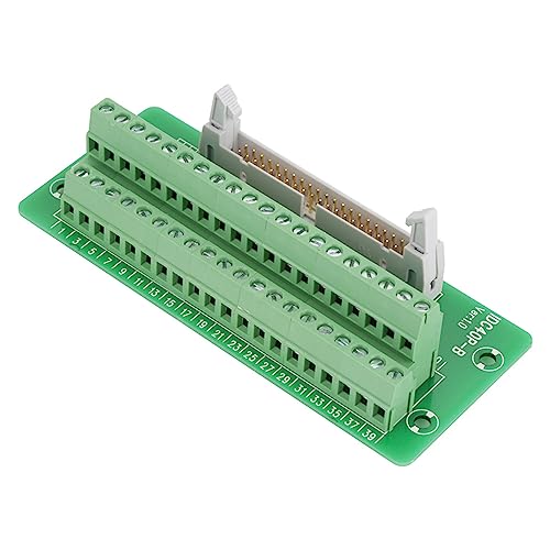 Idc40P 40-Pin-Steckerleiste, My2N 40-poliger IDC-Steckverbinder Breakout Board Klemmenblock-Steckverbinder Plc-Schnittstelle mit Halterung