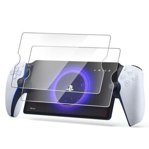 CoBak 2 Stück Panzer Schutz Glas für PlayStation Portal Remote Player, 8 Zoll Screen Protector 9H Härte Anti-Kratzen Ultra Clear, Panzerglas Schutzfolie