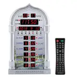 Jadeshay Muslim Wecker, Gebetsuhr Wandkalender Automatische Muslim Islamische Uhr Mit Azan Uhr mit EU-Stecker 110-240V