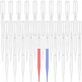 20 Stück Pipette,Pipetten,Pipetten Plastik,Pipette 2ml,Pimpette,Transferpipetten aus Kunststoff,mit Skala,für Labor Versuch,Experiment,ätherische Öle (2ml)