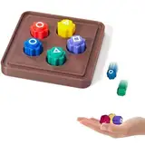 Gonggi Korean Game, Gonggi Stones Spiel, Traditionelles Koreanisches Spielspiel, 5 Teiliges Gonggi Stein Set, Handspiel Mit Bunt Steinchen Für Koordinationstraining (5pcs+Base)