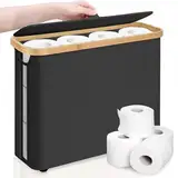 Toilettenpapier Aufbewahrung Korb mit Deckel und Griff, wasserdichter klopapier aufbewahrung, Badezimmer Organizer, Schrankbehälter, Toilettenpapier Aufbewahrungsbehälter