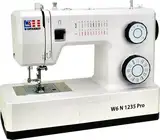 W6 Nähmaschine N 1235 Pro mit 24 Programmen | Freiarm | automatischer Einfädler | obenliegende Spule | Umlaufgreifer | Knopflochautomatik | Jeans nähen | 100 Watt Servo Motor