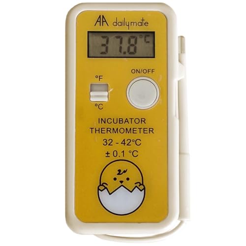 Digitales Brutthermometer "dailymate" – Brutthermometer für Hühner & Geflügel | Präzise Temperaturkontrolle für Brutmaschine, Inkubator, Brutautomat & Motorbrüter