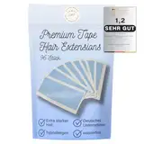 Premium In Hair Extension Tapes - Unsichtbare, Starke Haarverlängerungs-Klebestreifen (96 Stück) - wasserdicht - atmungsaktiv - zuverlässig - auch bei schweiß