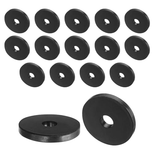 QUARKZMAN 16 Stück Gummispacer 40mm Außendurchmesser, 10mm Innendurchmesser, 5mm Höhe Runde Antivibrations-Spacer Gummibuchsen Dichtungen Dicke Gummischeiben für Haus Auto Zubehör