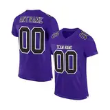 Individuelle American-Football-Trikot Custom Fußballtrikots mit Teamname Namen Nummer & Logo Football Jersey für Männer Damen Kinder Herren-Sporthemden Personalisierte Schnelltrocknend T-Shirt