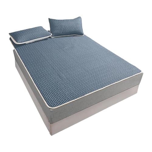 Atmungsaktive kühlende Bettunterlage | Erfrischende Schlafmatte | Chill Matratzenauflage | Einzelbett-Schlafsaal-Bettmatte 70,87 x 78,74 Zoll, Sommerschlafmatte im einfachen Stil für Schüler, Kinder,