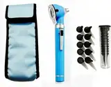 Mini Otoskop Set - Professionelles Ohrenleuchte & Ohrenspiegel Kit | Otologie Instrument für Ärzte, Krankenschwestern & Familien | Für Erwachsene, Kinder & Babys | HNO Spekulum (Himmelblau)