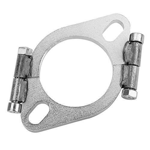 auspuffdichtung 2 5 Zoll Edelstahl Roller Auspuff Flansch Split, 2,5 Zoll 63 mm Stahl Auspuff flansch Flacher, ovaler, geteilter Reparaturersatz
