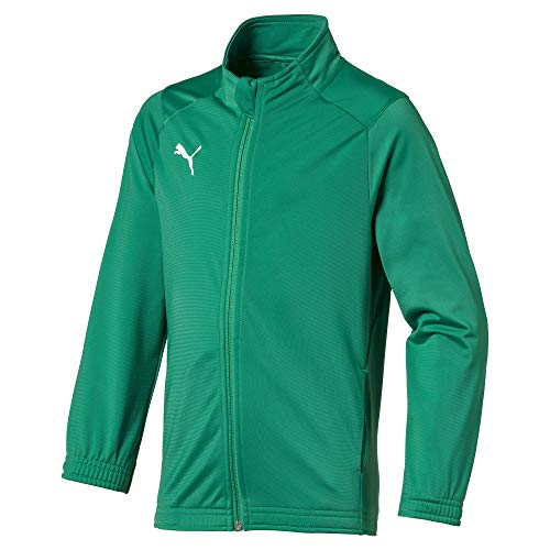 PUMA Jungen Liga Sideline Poly Jacket Core Jr Jacke, Pepper Green White, 164