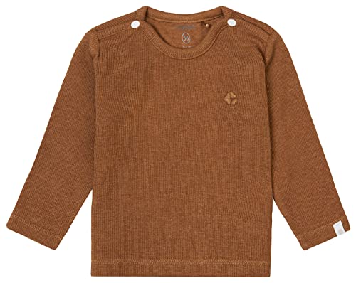 Noppies Baby Unisex Baby U Tee ls Rib Natal T-Shirt, Chipmunk Melange-N091, 68