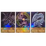 3 Card Anime Orica Holo Set | Blue Eyes White Dragon, Dark Magician, Red Eyes Black Dragon (Ultra Rare)