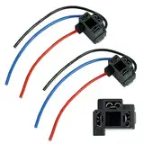 L & P Car Design 2x H4 Lampen Stecker Fassung Sockel Lampenfassung Lampensockel Lampenstecker P43t *angewinkelt* 90 Grad mit Kabel für Lampen Glühlampen Glühbirnen
