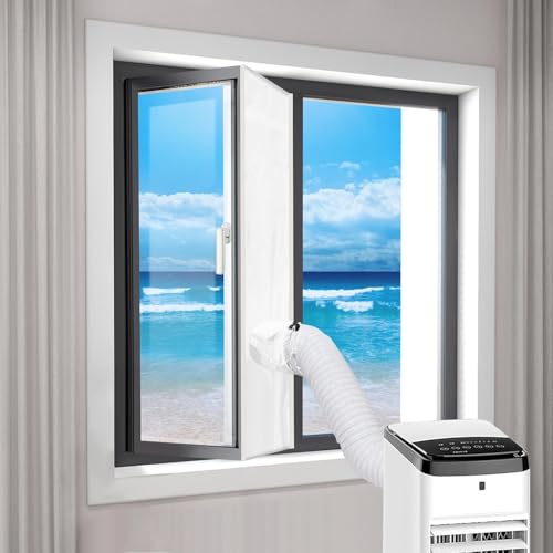 Landrip Klimaanlage Fensterdichtung, Klimaanlage Fensterdichtungs-Kit für Hot Air Stop Tragbare Klimaanlage, Luftaustauschschutz - 500x45 cm