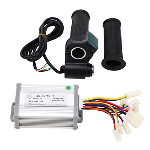 Alomejor 36V 1000W E-Bike Brushed Motor Controller Speed ​​Control Set mit Drosselklappe für E-Bike