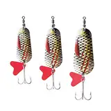 Zite Fishing Blinker-Set 16g / 26g / 34g - Hechtköder Hecht-Blinker Zander-Köder Barsch-Angelköder - Raubfisch Köder-Set - Löffel-Blinker Angeln (Rotauge)