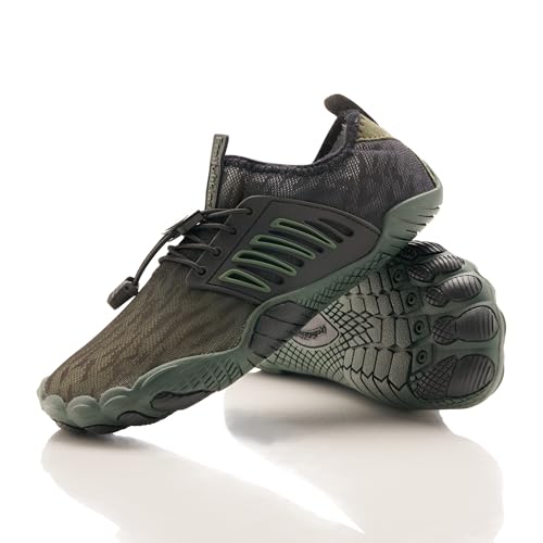 Freiluftkind Das Original – Tokai rutschfeste Barfußschuhe (Khaki/Größe EU 40) – Tokai der perfekte Barfußschuh für Dein Abenteuer – Barfusslaufschuhe Barfuss Schuhe Barefoot Shoes