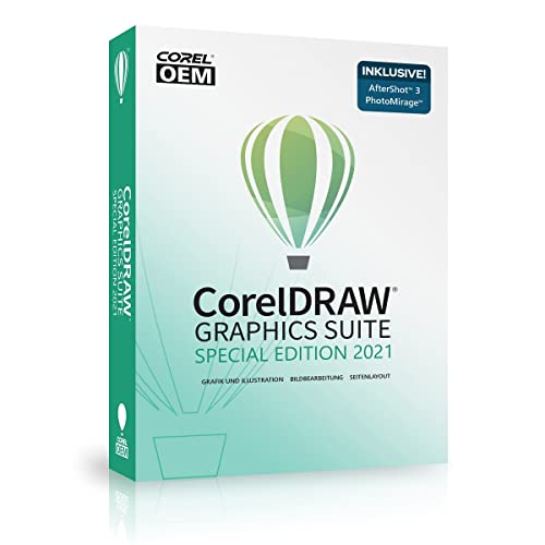 COREL CorelDRAW Graphics Suite Special Edition 2021 OEM inkl. AfterShot 3 + PhotoMirage Express DVD-Box